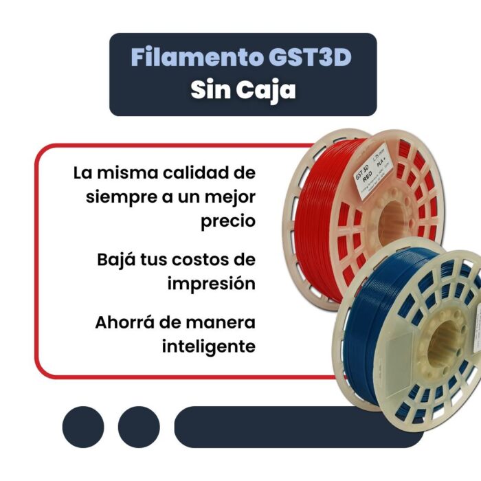 GST3D Filamento PLA+ Rollo x1 KG (Sin Caja) - Imagen 2