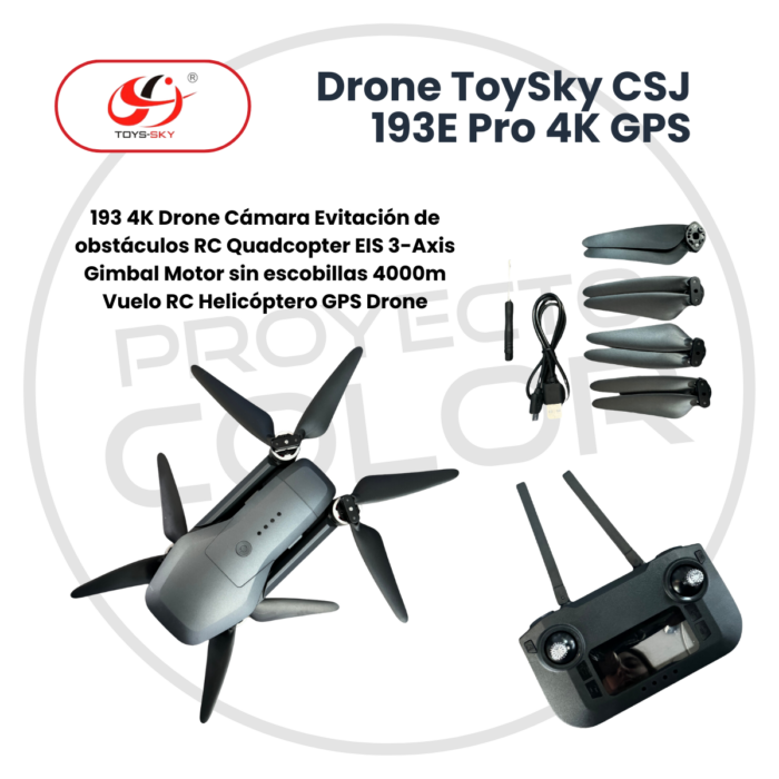 <span class="title-brand">ToySky</span></br> Drone CSJ 193E Pro 4K GPS 2500m Vertical - Imagen 4